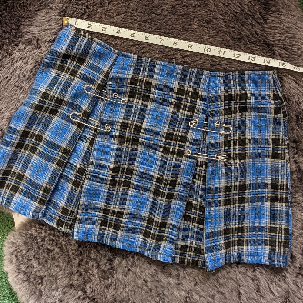 Lip Service pleated plaid skirt